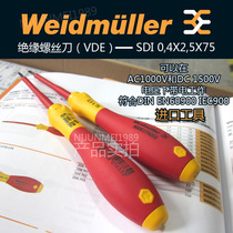 Weidmüller 9008370000 SDI 0 4X2 5X75 insulated screwdriver 0 6 3 5