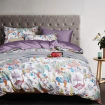 Total plant flowers cotton cotton 60 digital printed long-staple cotton bed four-piece set