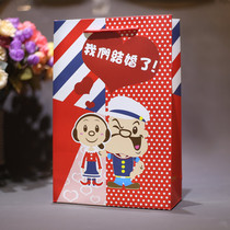 Wedding Gifts Delight Sugar Packaging Gift Boxes Sugar Bags Wedding Vigorous Sailor Creative Back Hand Gift Bags Happy Sugar Box