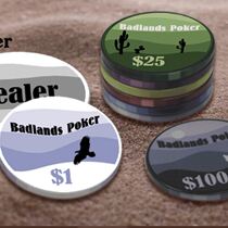 JB 103 Badlands Ceramic hands chip custom for Texas Poker Chip