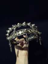 Tribal belly dance silver accessories headgear hair hoop black ancient gold lens white multi-color