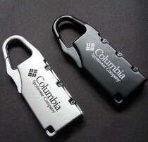  Columbia Columbia password lock Super Hard Alloy password lock Zipper Anti-theft lock Mini lock