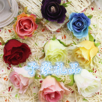 DIY emulated spring autumn color new mini rose floral floral floral floral head floral chest flower garnish with flowers 6cm