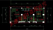 A commercial agricultural products exhibition hall and office area Layout cad diagram cad diagram cad diagram interior decoration dwg diagram