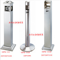 Hotel Smoking Room Stainless Steel European-style Cigarette Ash Column Smoke Tipbarrel Vertical Smoke Cylinder Hanging Wall Type Cigarette Ash Flush