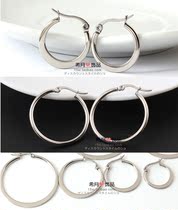 Titanium steel medical steel hypoallergenic temperament fashion circle ring big ring earrings earrings earrings earrings X1150 pair price