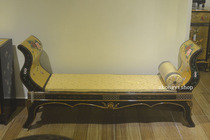 European style American hand-drawn gold foil furniture bed tailstool lover chair Guishen Leisure Chair