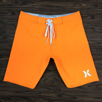 Mens competition fitness solid color quick-drying beach pants loose sports shorts orange casual five-point pants summer surf pants