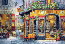 DMC self-made cross-stitch kit DIM-35224 European Bistro European pub Goth