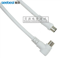Video shell BD801 cable TV cable RF signal cable 1 5 meters at both ends of the RF male connector