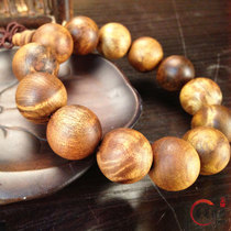 Shadow gold-rimmed nanmu grenade string 20 men's beads water ripple gall tree knot tiger stripe agarwood luck