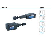 Oil research type superimposed relief valve MRV-03P A B