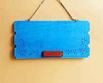 Customizable ZAKKA blank listing house number DIY double-sided business wooden brand creative home vintage hanging wall decoration