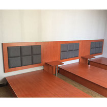 Express hotel bed apartment hotel standard room triple room simple furniture rental house bed box rack soft bag bed headboard