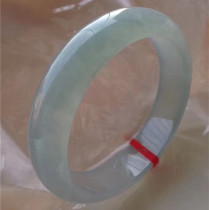 Myanmar natural old pit A goods jade high ice bracelet from fluorescent new goods belt certificate KK081