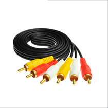 RCA three pairs of three Lotus line audio and video line avline Video Cable 1 5 meters 3 meters 5 meters 10 meters