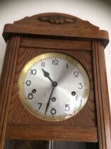 80s Germany imported kieninger Kenning home 8-tone music wall clock mechanical newspaper engraving living room