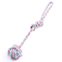 Pet cat toy dog dog dog toy bite-resistant cotton rope ball molting rope bite rope Teddy golden hair molar toy
