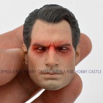 Spot 1 6 soldiers third-party non-HT head carving Superman 2 0 laser eye demon version red eye head carving