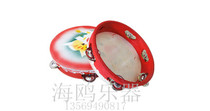 Thickened tambourine dance children percussion gong children toys shou yao gu sheepskin parent-child AIDS music props