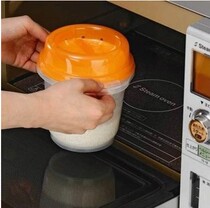 Japan Import Microwave Oven Special Utensil Rice Heating Bowl Box Steam Cage Box Steamed Rice Steamed Rice Saucepan Heating Container