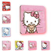 Switch stickers wall stickers creative decorative stickers removable cartoon cute ktcat stickers Hello Kitty socket stickers