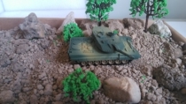 Finished tank model German Leopard 2A5 main battle tank full 50