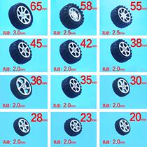 Toy four-wheel drive plastic wheel remote control wheel technology small production accessories DIY toy car tire
