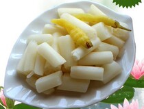 Soak lotus root belt 400g Hubei special production root with open bag ready-to-use acid hot lotus root tip lower rice dish pickle pickle pepper Lotus Pepper
