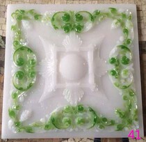 Antique brick TV background wall Imitation jade jade carved resin brick Living room KTV TV relief background wall brick sandstone
