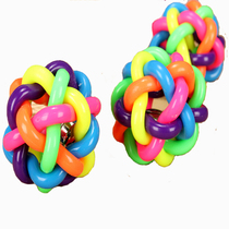 Pet supplies Pet toys High-quality colorful bells woven balls large medium and small factory direct sales