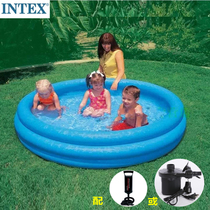 INTEX large round flushed baby family swimming pool sand pool ocean ball pool