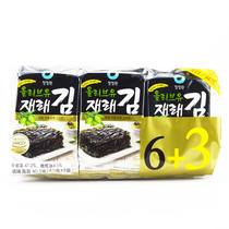 Korea imported Qingjingyuan olive oil Traditional seaweed Imported seaweed 9 even 40 5g ready-to-eat snack seaweed