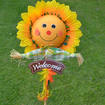 New Simulation Sunflower Clothing Kindergarten Flower Flower Cartoon Sunflower Show Profile Flower Decoration