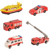 Mini Metal Alloy Red Fire Miniature Aerial Ladder Fire