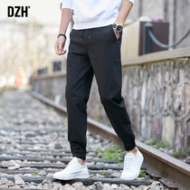 Mens summer pants mens 2021 new casual pants nine-point pants trend all-match sports pants overalls leggings