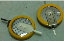 3V CR1220 button cell with solder foot 180 degree angle solder foot battery CR1220 solder foot battery