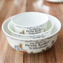 Tableware export Europe and the United States rice bowl ceramic set Bone China rice bowl Household creative cute cartoon ceramic noodle bowl