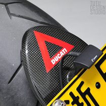 TUTU TUTU car sticker DUCATI DUCATI Big Devil clay plate safety triangle reflective sticker personality sticker