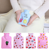 Hot water bag girls transparent water filling small cartoon cute mini portable warm baby Korean hand warm water bag