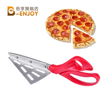 Baking tool stainless steel pizza cutter with equal spatula pizza scissors pizza knife pizza spatula kitchen scissors