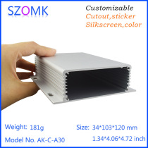Okom 34*103*120 A30 rail shell aluminum profile Shell Shell Shell Shell aluminum box processing customization