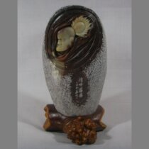 Gift Buddha Shirohan natural Qingtian stone carving swing piece Zhou Village Longegg pure craftsmanship character overdraft direct selling