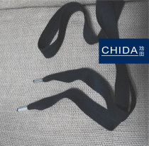 2CM wide cotton bag mouth belt Metal baotou drawstring sports pants waist belt Sweater hat rope Environmental protection waist rope