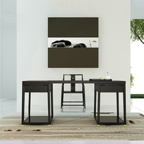 New Chinese book room desk solid wood meditation modern desk chair writing desk painting case modern combined custom furniture