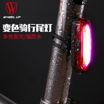 Bicycle taillights Mountain bike LED warning lights Night riding equipment Dead fly bicycle accessories USB charging