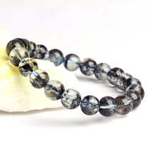 Natural Black Ghost Crystal Black Ghost Bracelet Men and Women Black Ghost Handstring Jewelry x