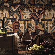 Abstract Art Graffiti Oil Painting Style Wallpaper Non-woven Fabric Heterodomain Mystic Personality of Escape Background Wall Paper