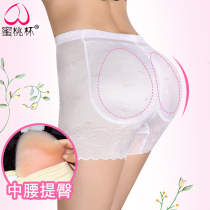 No trace flat horn breech pants silicone hip cushion breathable fake butt underwear womens hip hips waist safety leggings