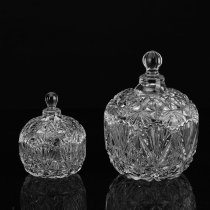 Glass fruit plate Crystal fruit plate Diamond with lid Sugar tank Sugar tank Dried fruit box storage dishes fashion